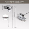 GDHeHKJi Universal Toilet Tank Handle Replacement, Side Mount, 304 Stainless