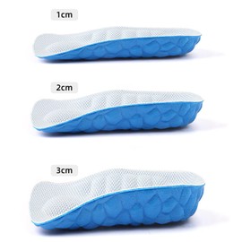 JHTSOLE Height Increase Insole Heel Lift Insert Invisible Half Raised Heel Cushion Shoe Lifts for Men