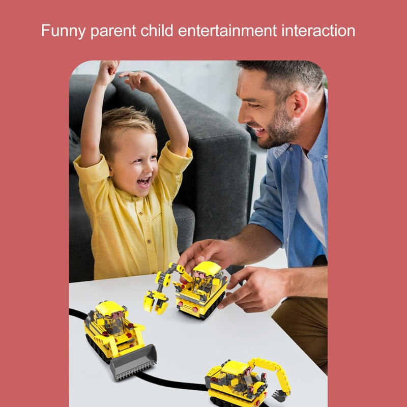 Digging Truck Toy Inductive DIY Assembly Electronic Vehicle Excavator Construction