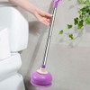 DOITOOL Toilet Plunger Toilet Bowl Cup Rubber Toilet Plunger with