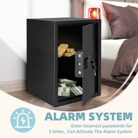 Locksworth Safe for Home, 2.0 Cubic Feet Safe Box W/Electronic Digital Keypad, Removable Shelf, Money Box for Money Documents Jewelry, Lock Box for Office, Hotel and Personal Use