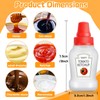 Mini Ketchup Bottle, 4 Pcs Mini Condiment Squeeze Bottles, Portable