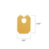MT Products Yellow Plastic Bread Clips 7/8" x 1 1/8"