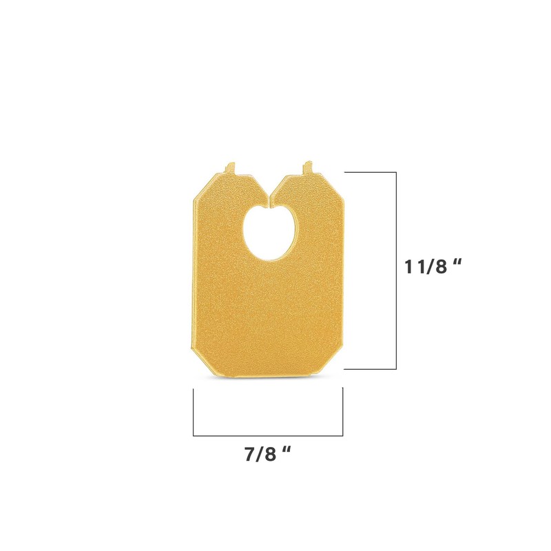 MT Products Yellow Plastic Bread Clips 7/8" x 1 1/8"