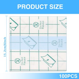 Bettinay 100 PCS Waterproof Bandage for Swimming, 5 cm * 5 cm Waterproof Dressing for Wounds, Second Skin Cover up Patch