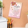 Heart On A String Pink Valentines Greeting Card - Daughter,