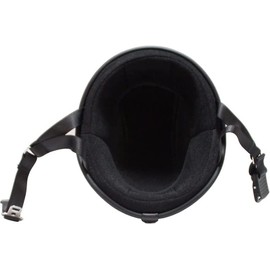 Half Hat Helmet, Toro Half Helmet, Half Face Helmet, One-touch Detachable Adjustment, Ultra Lightweight, Multi-Color Selectable, Breathable, Sweat Absorbent, Four Seasons, Unisex (Bright Black, L: