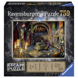 Ravensburger Escape Puzzle Vampire's Castle 759 Piece Jigsaw Puzzle for Kids and Adults Ages 12 and Up - an Escape Room Experience in Puzzle Form 27" x 20"