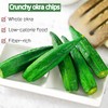 Okra Chips Freeze Dried Vegetables - Crunchy Dehydrated Okra Crisp,