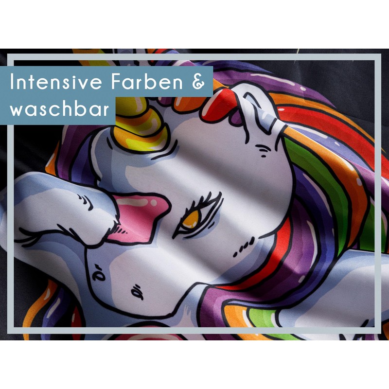 PHENO FLAGS Unicorn Flag, 90 x 150 cm, Funny and