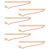 NUOBESTY Wooden Magnetic Fishing Pole 6PCS Wooden Magnetic Fishing Poles