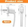 Pack of 4 Window Lock with Button, Window Handle Child