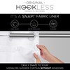Hookless It's A Snap! Polyester Fabric Snap-in Replacement Shower Curtain