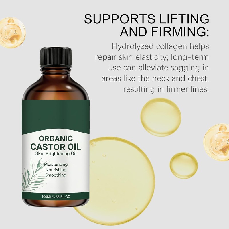 Aceite de ricino orgánico prensado en frío (2PCS)