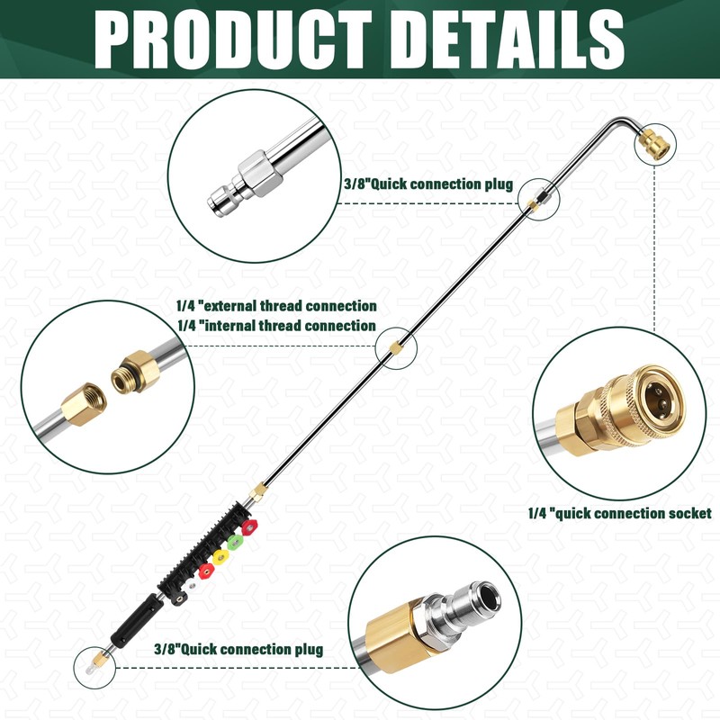 Pressure Washer Extension Wand Kit, Power Washer Extension Wand, Pressure