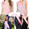 CIEHER Pink Sash Blank Satin Sash Bride Sash Custom Sash