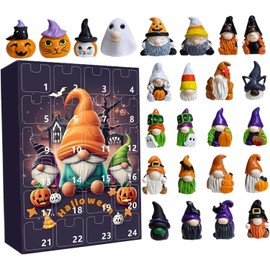 Calendario de Adviento de Halloween 2025, 24 gnomos, estilo A