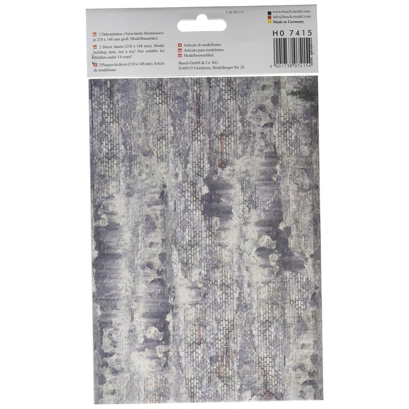 Weathered Stone Wall Decor Sheets