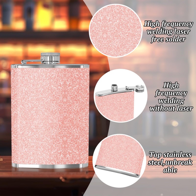 Stainless Steel Flagon - 8oz Portable Flask For Climbing Camping
