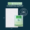 NOVEHA 60PCs Tea Tree Oil Eyelid & Lash Wipes |