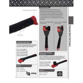 Red Devil 3167 Scraper Blade, 1.5", Multi