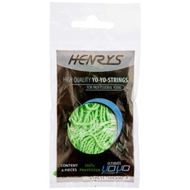 Henrys A01006-S06 Yo-Yo Replacement Cords Pack of 6 Neon Green
