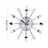 Stainless Steel Cutlery Clock Knife and Fork Spoon Wall Clock