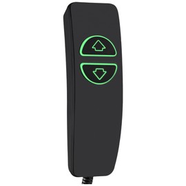 Hommoat 2 Button 5 Pin Hand Remote Control for Power Lift Chair & Power Recliner, Replacement Remote Handset with 2 Lighted Buttons CD001 (Black)