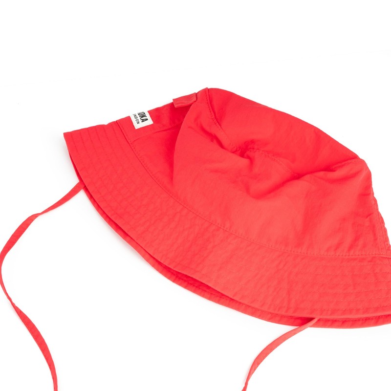 ROKA London Bedford Recycled Nylon Hat with Chin Cord, Poppy