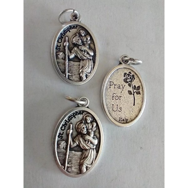 Catholic Lot of 3 St Christopher Religious Medals