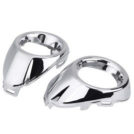 Car Fog Light Cover, 1 Pair of Front Bumper Fog Light Fog Lamp Bezel Driving Decoration Cover Trim Silver for Ford Focus 2012-2014