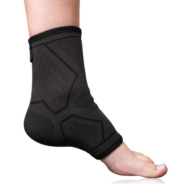 Fit Active Ankle Brace Support Sock for Men & Women | Compression Sleeve for Pain Relief, Plantar Fasciitis, Achilles Tendon Support, and Sprains