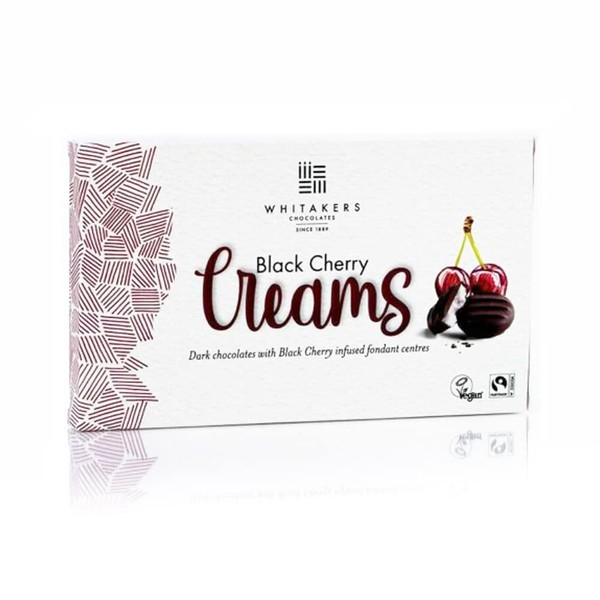 Whitakers Dark Chocolate Black Cherry Creams 150g – 15 Pieces
