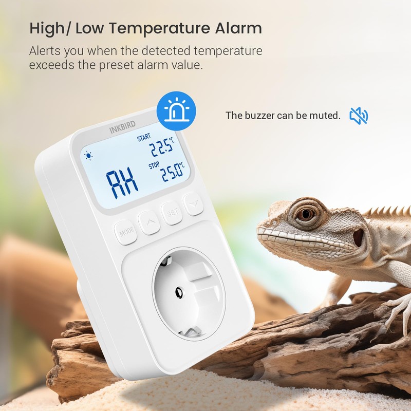 Inkbird ITC-C216T Thermostat Socket, Temperature Controller with Sensor, Temperature Controller