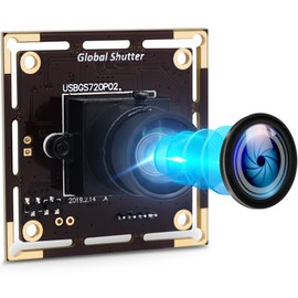 IFWATER Global Shutter USB Camera Module 720P 60fps High Speed USB Camera Board,100 Degree No Distortion M12 Lens USB Webcam Plug and Play for Industrial Machine Vision for MAC/Linux/Raspberry Pi