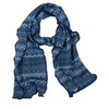 invero, Merino Scarf Pat, 100% Wool, jeans colour