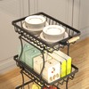CHLORYARD 4 Tier Slim Fruit Basket for Kitchen, Stackable Metal