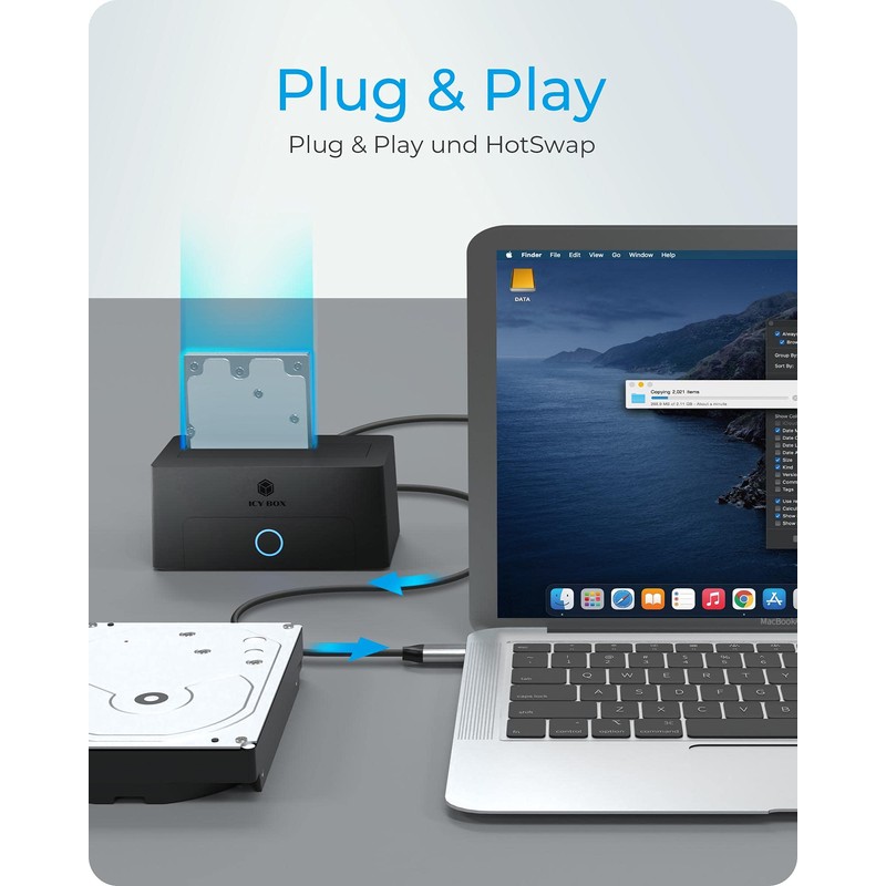 ICY BOX IB-1122-U3 HDD / Hard Drive Docking Station USB