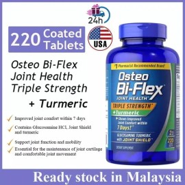 Osteo Bi Flex Glucosamina + Turmeric Cúrcuma 220 Tablets