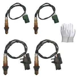 TINJO Oxygen Sensor Upstream & Downstream O2 Sensor Fit for Infiniti QX56 2004-2006, for Nissan Armada 2005-2006/Nissan Titan 2004-2006, Oxygen O2 Sensor 4PCS Replace OE# 234-5060, 234-4835
