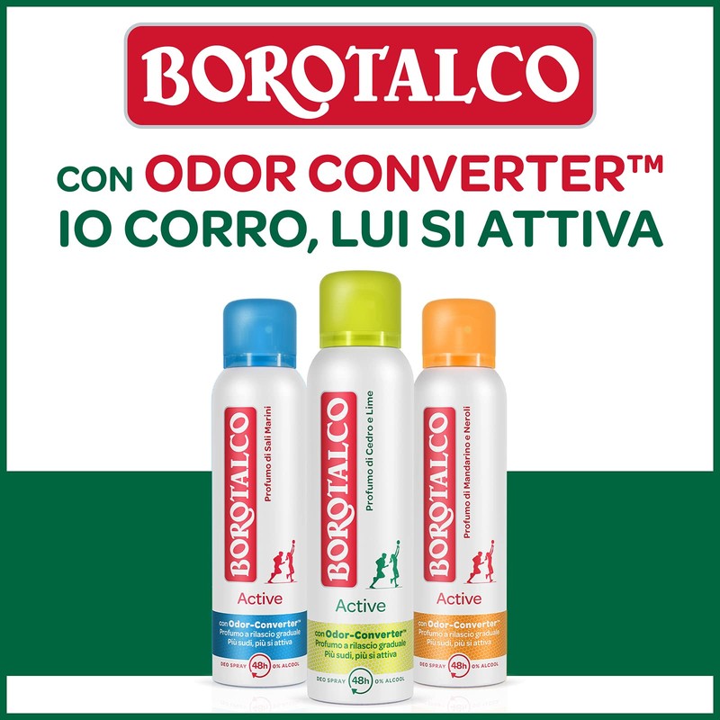 Borotalco: Deo Roll On"Active Mineral Salt" 50 ml (1.69 fl.oz)