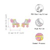 Roller Skate Earrings 925 Sterling Silver Skating Shoes Stud Earrings