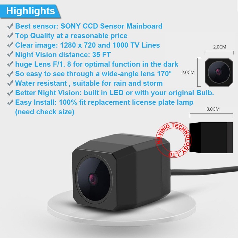 Car Reversing Camera Parking Aid Colour Camera Reversing System Replacement