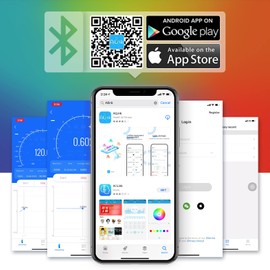 LYCEBELL Clamp Meter Digital Multimeter, LC-7200APP Multimeter Tester, TRMS 6000 Counts Multi Meter for AC/DC Current Voltage Resistance Capacitance Frequency Diode Continuity Temperature NCV