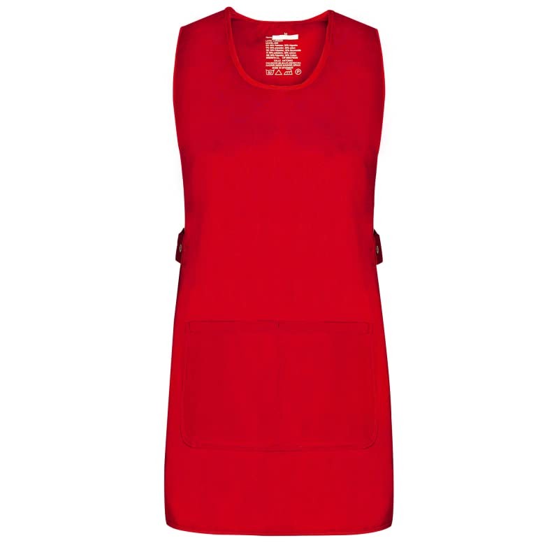 MISEMIYA Unisex Cleaning Apron Sanitary BZZ-868, red