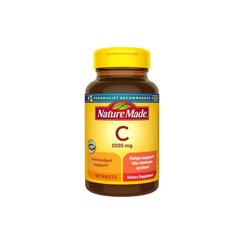 Nature Made Vitamin C 1000 mg Tablets, 100 Count to