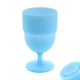 TWZKXC Portable Collapsible Silicone Wine Glasses Travel Camp Wine Glasses for Picnic Indoor Outdoor, Reusable, Capacity 6.76 Oz