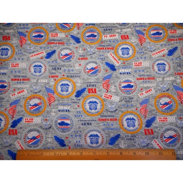 Santee Military Fabric By Yard US Army Coast Guard Marine