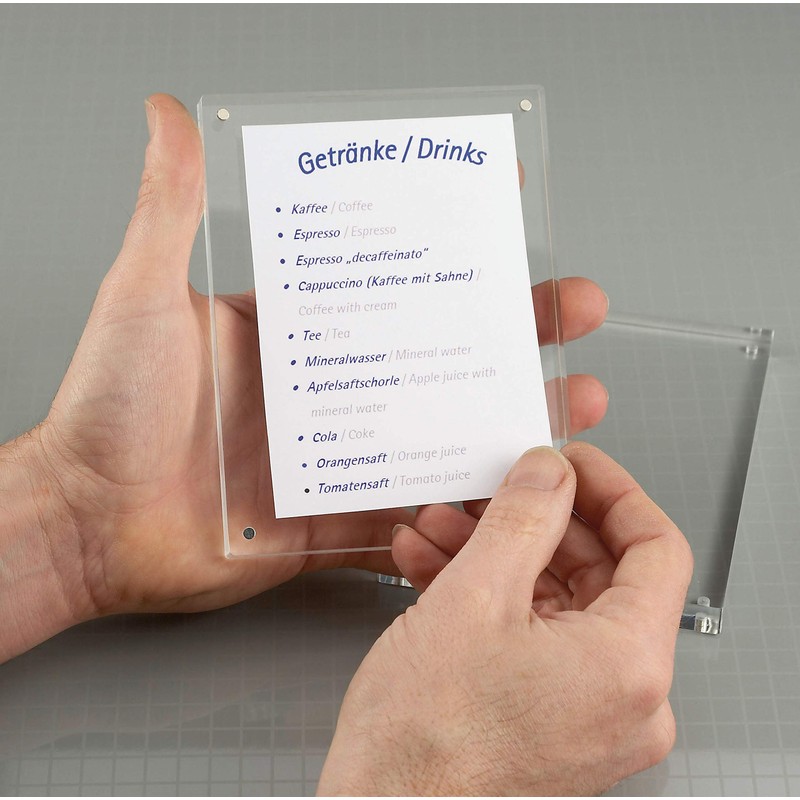 Acrylic Photo Frame 17,8 x 12,7 x 3 cm, transparent
