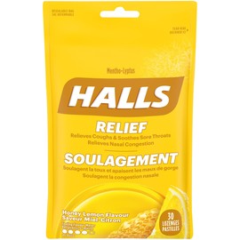 Halls HALLS Mentho-Lyptus Honey Lemon Bag, 30 Lozenges